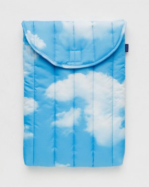 Borsa Da Case Baggu Puffy Laptop Sleeve 16" Blu Bianche | GWHDF8574