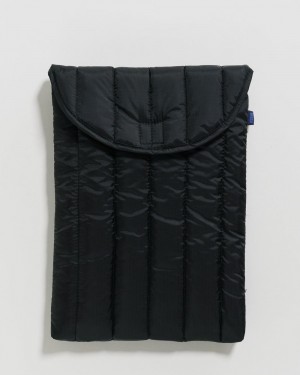 Borsa Da Case Baggu Puffy Laptop Sleeve 16" Nere | IAFDU6390