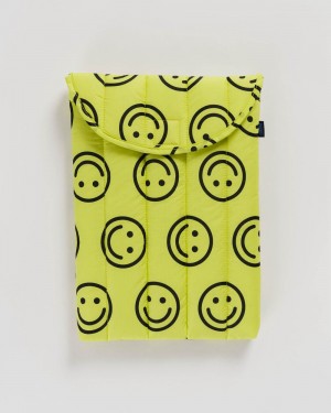 Borsa Da Case Baggu Puffy Laptop Sleeve 13"/14" Gialle | ZCAWK7431