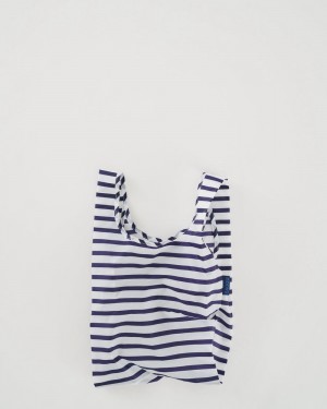 Borsa Riutilizzabile Baggu Baby Blu Bianche | ZLUMJ2175