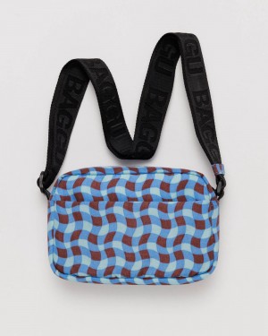 Borse Crossbody Baggu Camera Blu | QOTXK3279