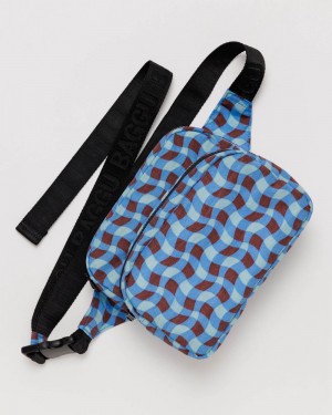 Borse Crossbody Baggu Fanny Pack Blu | SQLBT0571