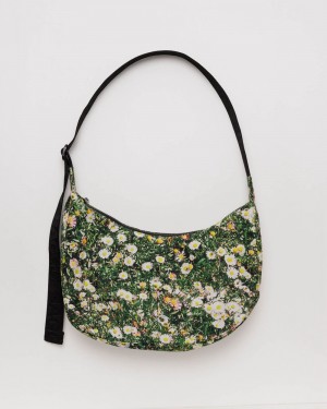 Borse Crossbody Baggu Medium Nylon Crescent Verdi | XEWLS6134