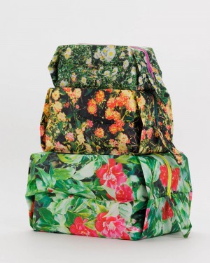 Borse Da Viaggio Baggu 3D Zip Set Verdi | KXCSV9250