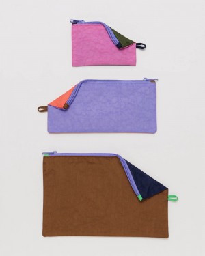 Borse Da Viaggio Baggu Flat Pouch Set Colorate | JXWKE3590