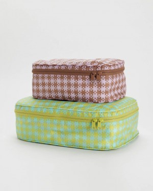 Borse Da Viaggio Baggu Packing Cube Set Verdi Marroni | DAONU5862