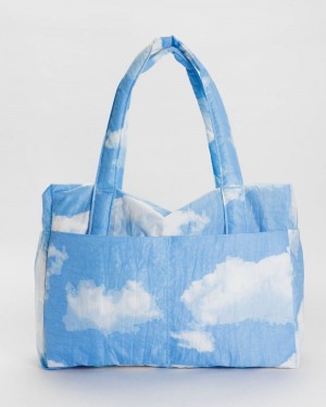 Borse Tote Baggu Cloud Carry-on Blu Bianche | YWARQ3761