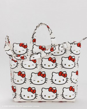 Borse Tote Baggu Horizontal Duck Bianche | UCOPT0495
