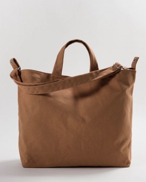 Borse Tote Baggu Horizontal Duck Marroni | WDJHP0514