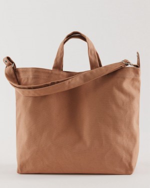 Borse Tote Baggu Horizontal Duck Marroni | VAWOE2613