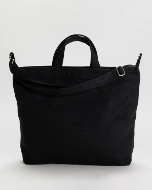 Borse Tote Baggu Horizontal Duck Nere | CMYEP4809