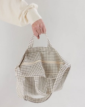Borse Tote Baggu Horizontal Zip Duck Beige | JMEPV0749
