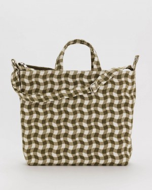Borse Tote Baggu Horizontal Zip Duck Marroni | GBYPC3527