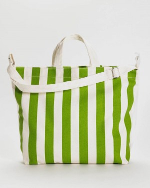 Borse Tote Baggu Horizontal Zip Duck Verdi Bianche | NWFHJ8406