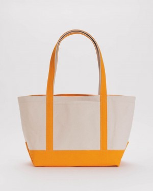 Borse Tote Baggu Medium Heavyweight Tela Arancioni | SZXWM2847