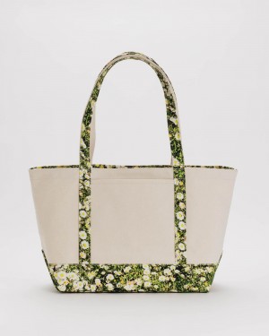 Borse Tote Baggu Medium Heavyweight Tela Verdi | PKVSY3258