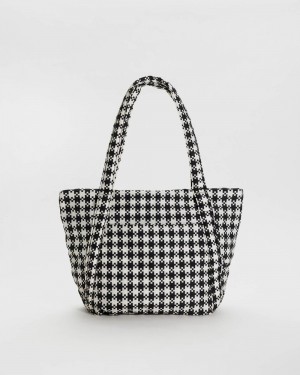 Borse Tote Baggu Mini Cloud Nere Bianche | DNTMZ6058