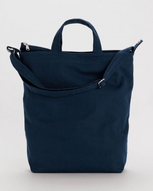 Borse Tote Baggu Zip Duck Blu Marino | MFCZV5091