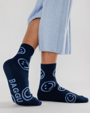 Calzini Baggu Crew Blu Marino | JNDVT9132