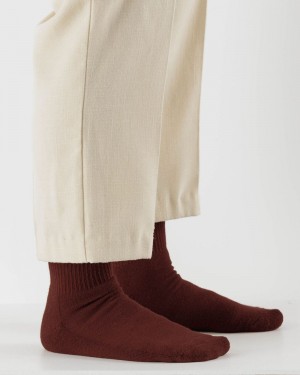 Calzini Baggu Ribbed Bordeaux | MFSUI3096