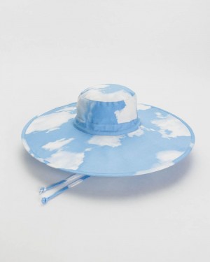 Cappelli Baggu Packable Sun Blu Bianche | QXEDV2014