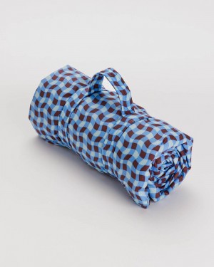 Coperta Baggu Puffy Picnic Blu | LKQWE4365
