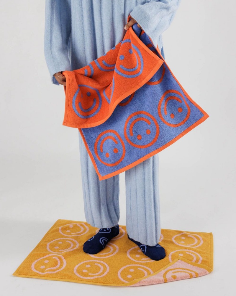 Asciugamano Baggu Hand Set of 2 Gialle Blu | LEZNQ9035