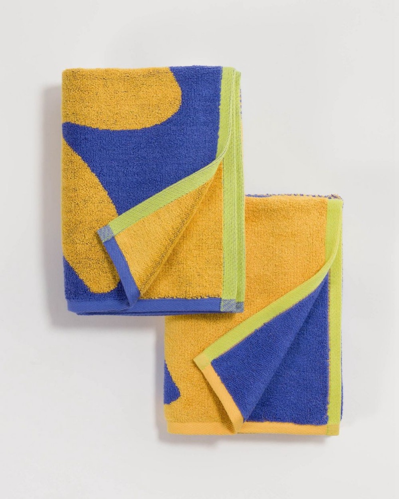 Asciugamano Baggu Hand Set of 2 Marroni Blu | KBAZE9280