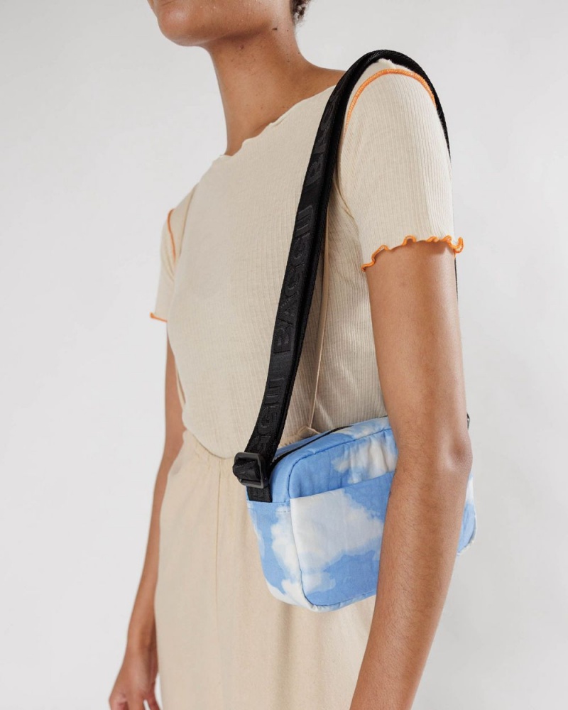 Borse Crossbody Baggu Camera Blu Bianche | WJMCD7935