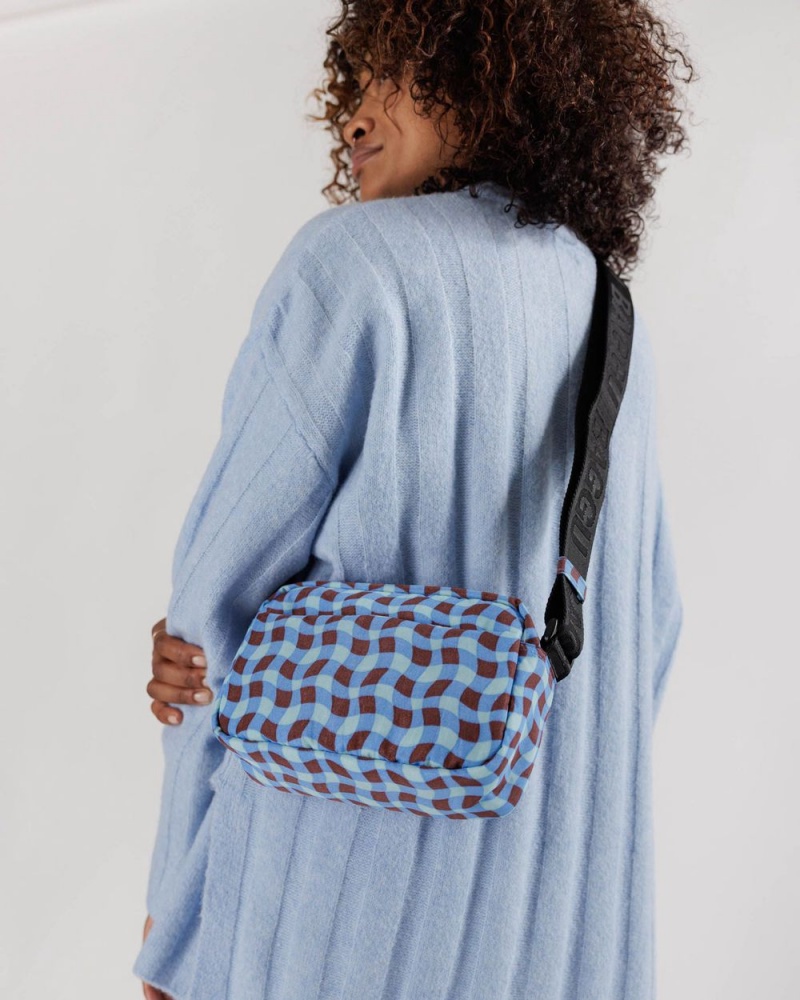 Borse Crossbody Baggu Camera Blu | QOTXK3279