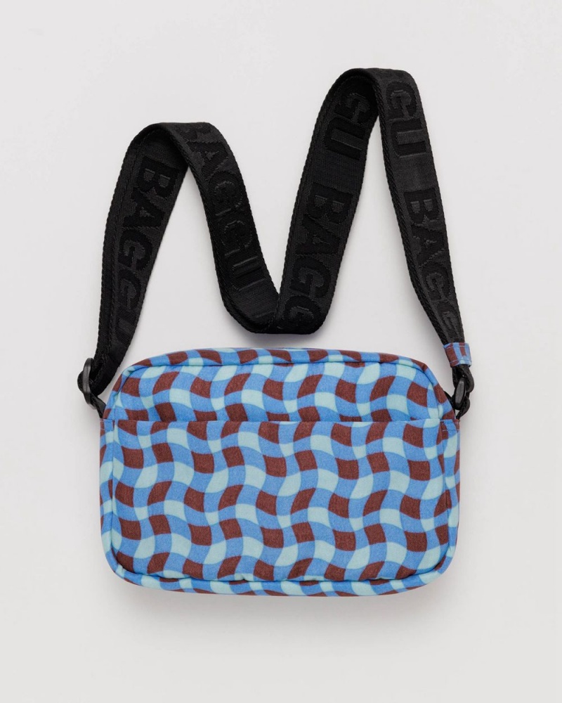 Borse Crossbody Baggu Camera Blu | QOTXK3279