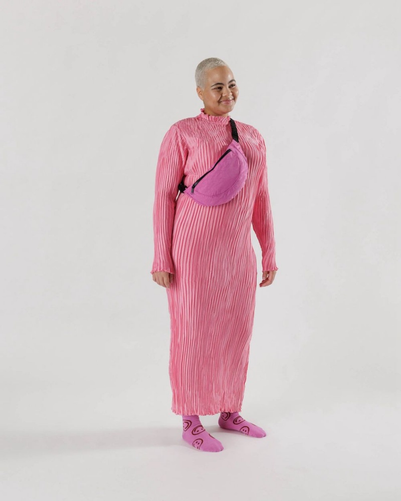 Borse Crossbody Baggu Crescent Fanny Pack Rosa | VHSTZ2648