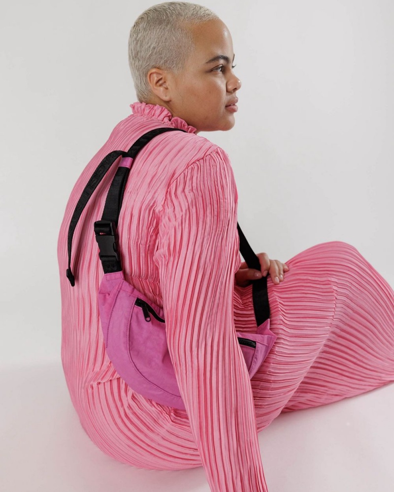 Borse Crossbody Baggu Crescent Fanny Pack Rosa | VHSTZ2648