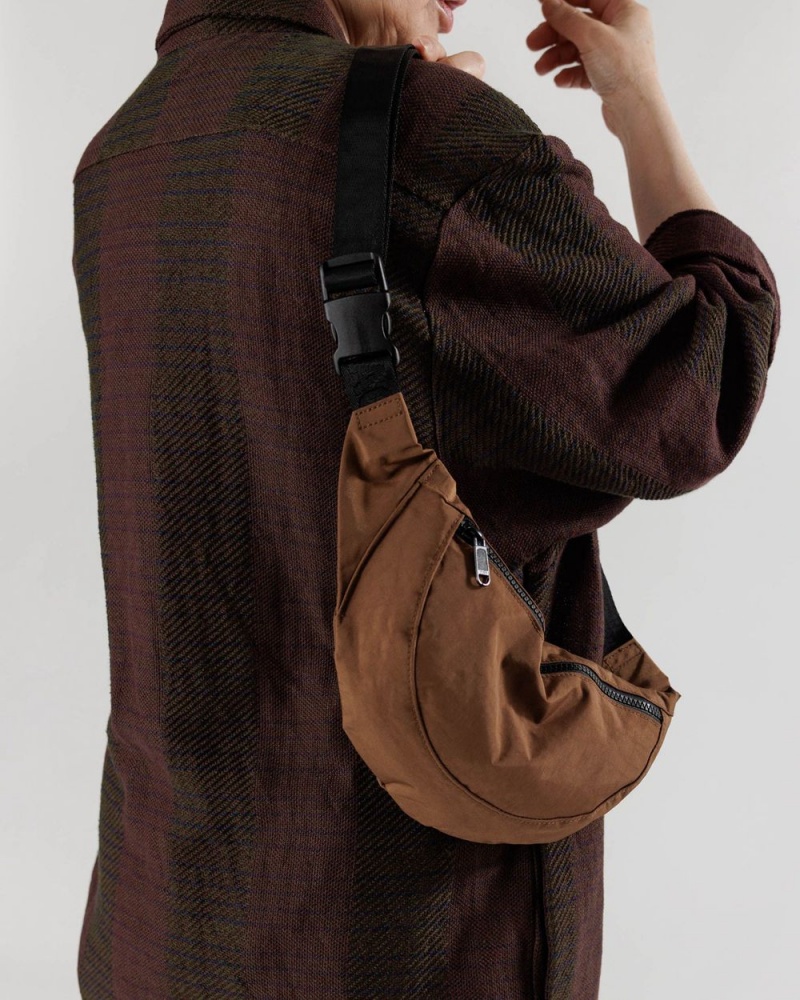 Borse Crossbody Baggu Crescent Fanny Pack Marroni | RXNAY2801