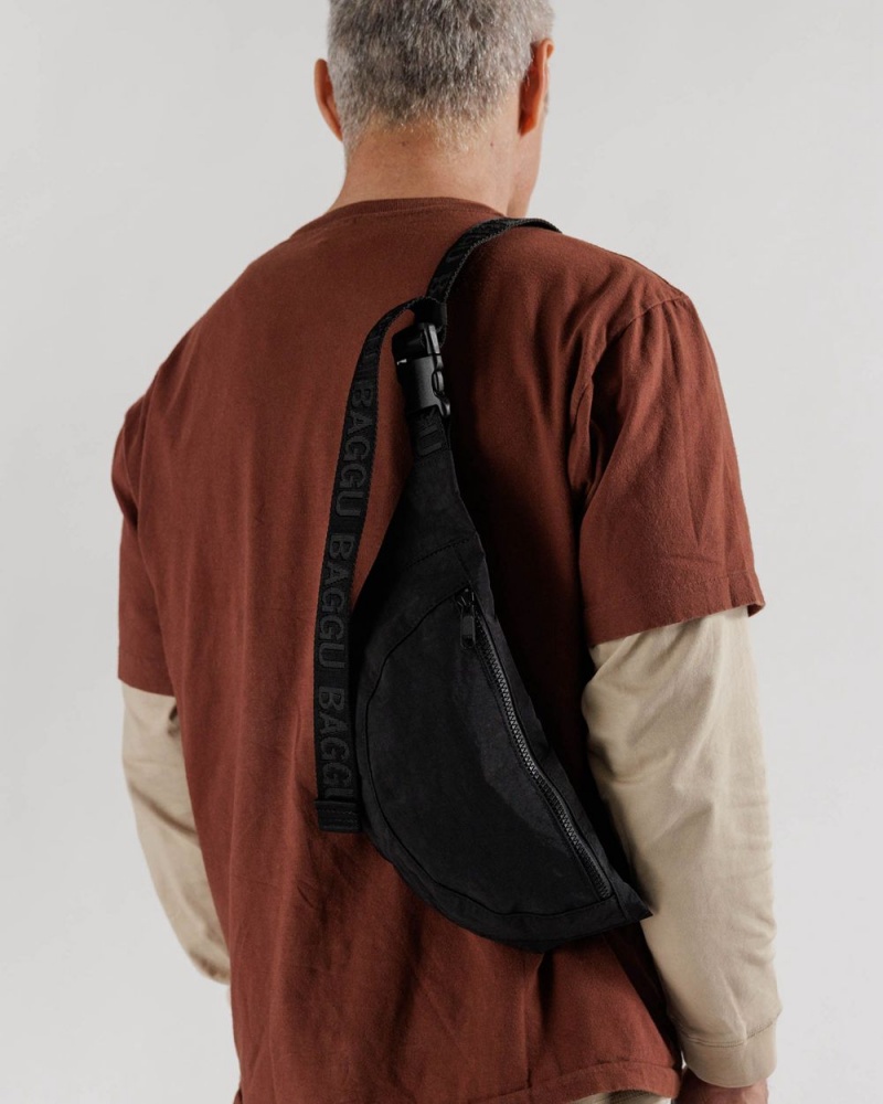 Borse Crossbody Baggu Crescent Fanny Pack Nere | XGYMQ7028