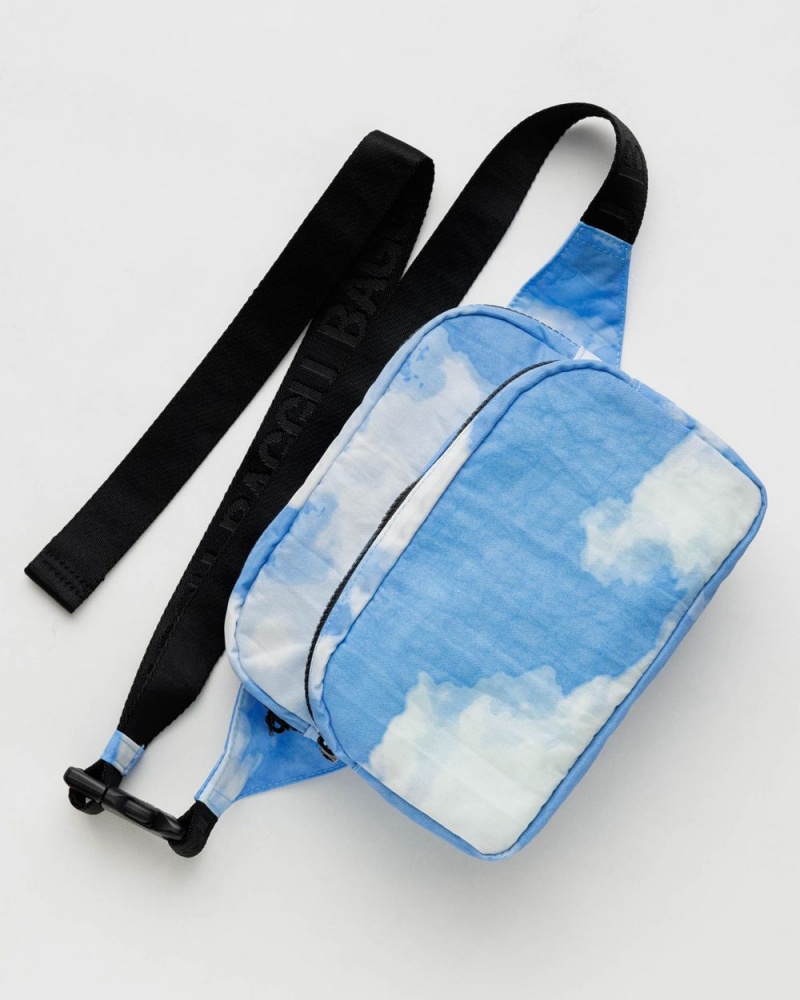 Borse Crossbody Baggu Fanny Pack Blu Bianche | WNURP0683