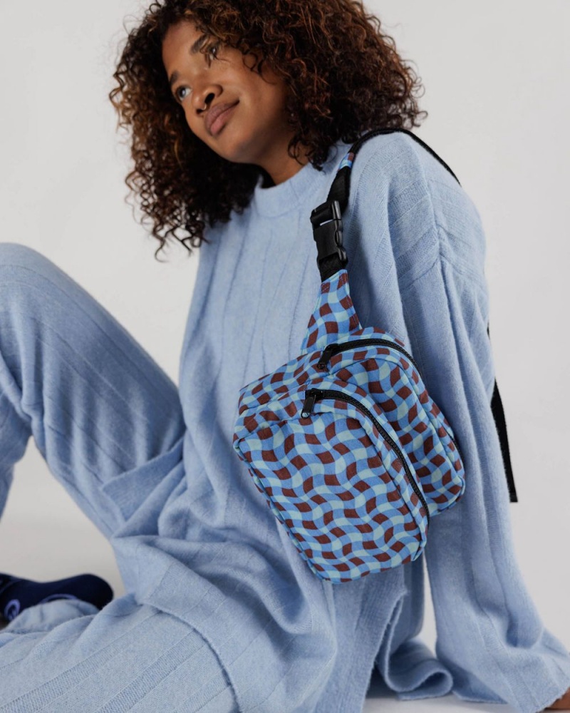 Borse Crossbody Baggu Fanny Pack Blu | SQLBT0571