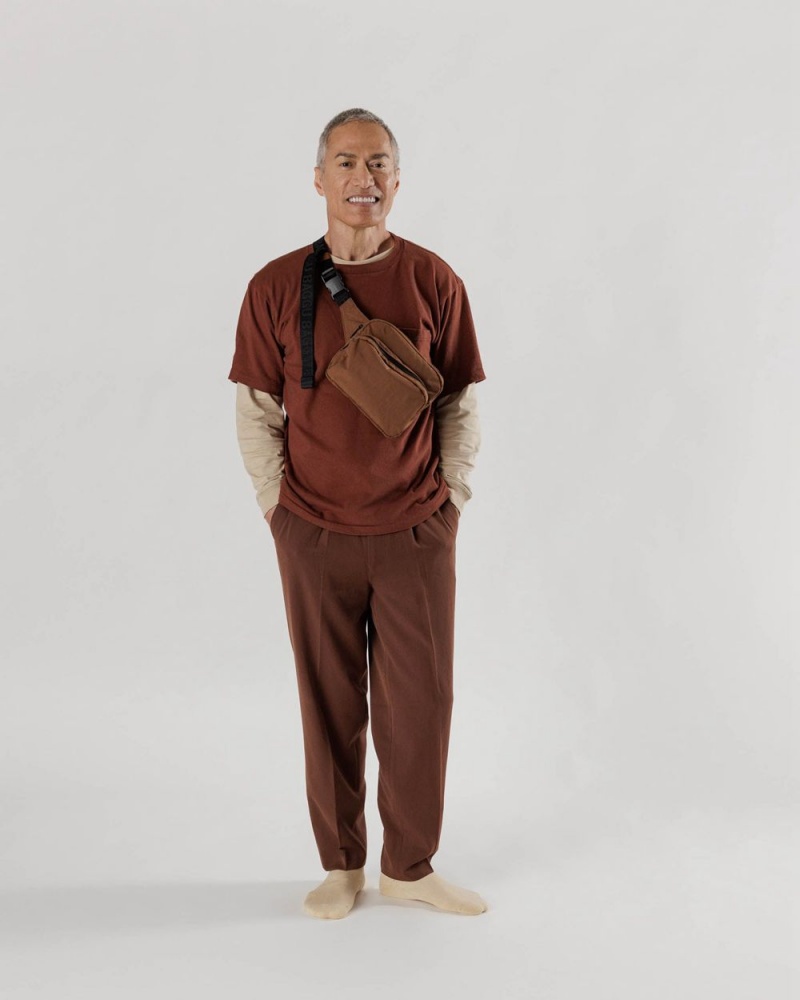 Borse Crossbody Baggu Fanny Pack Marroni | NJBQU4718