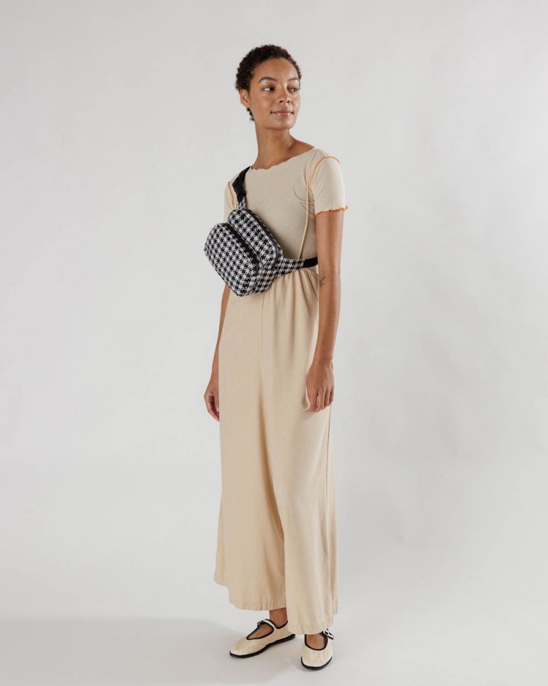 Borse Crossbody Baggu Fanny Pack Nere Bianche | TWXUH4807