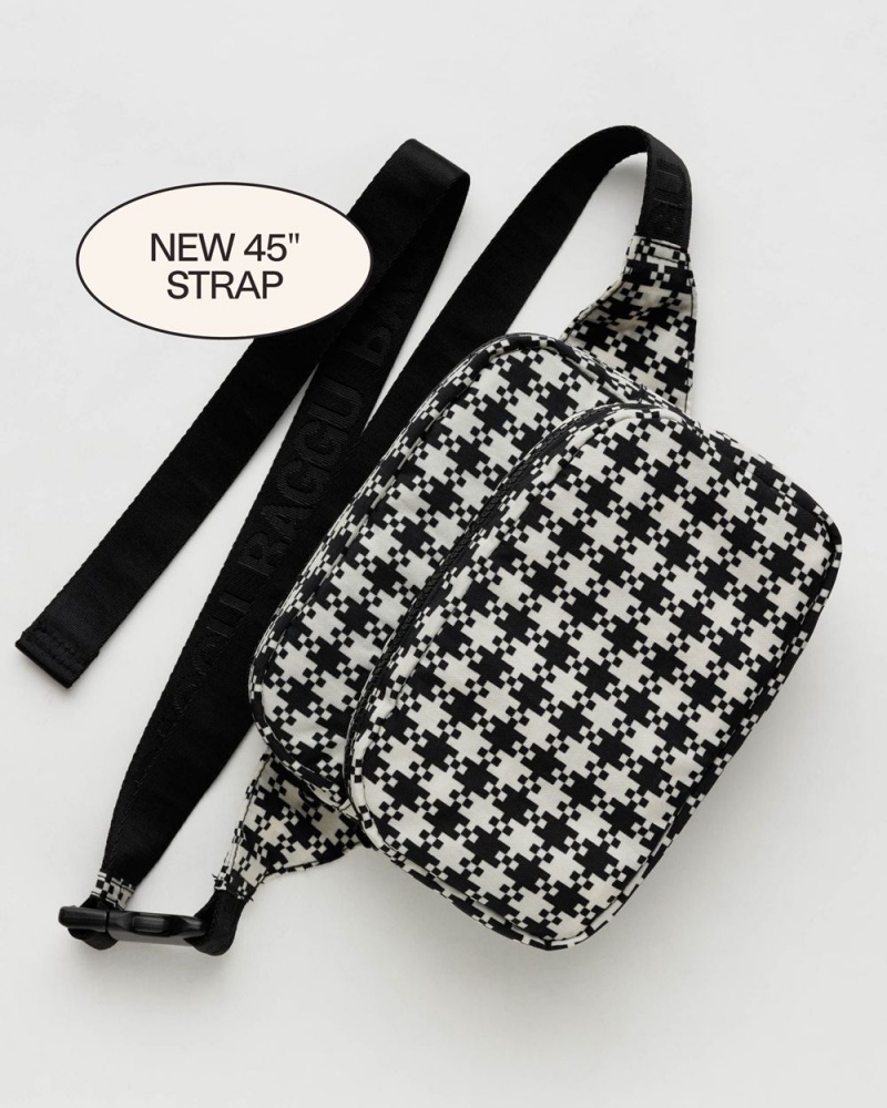 Borse Crossbody Baggu Fanny Pack Nere Bianche | TWXUH4807