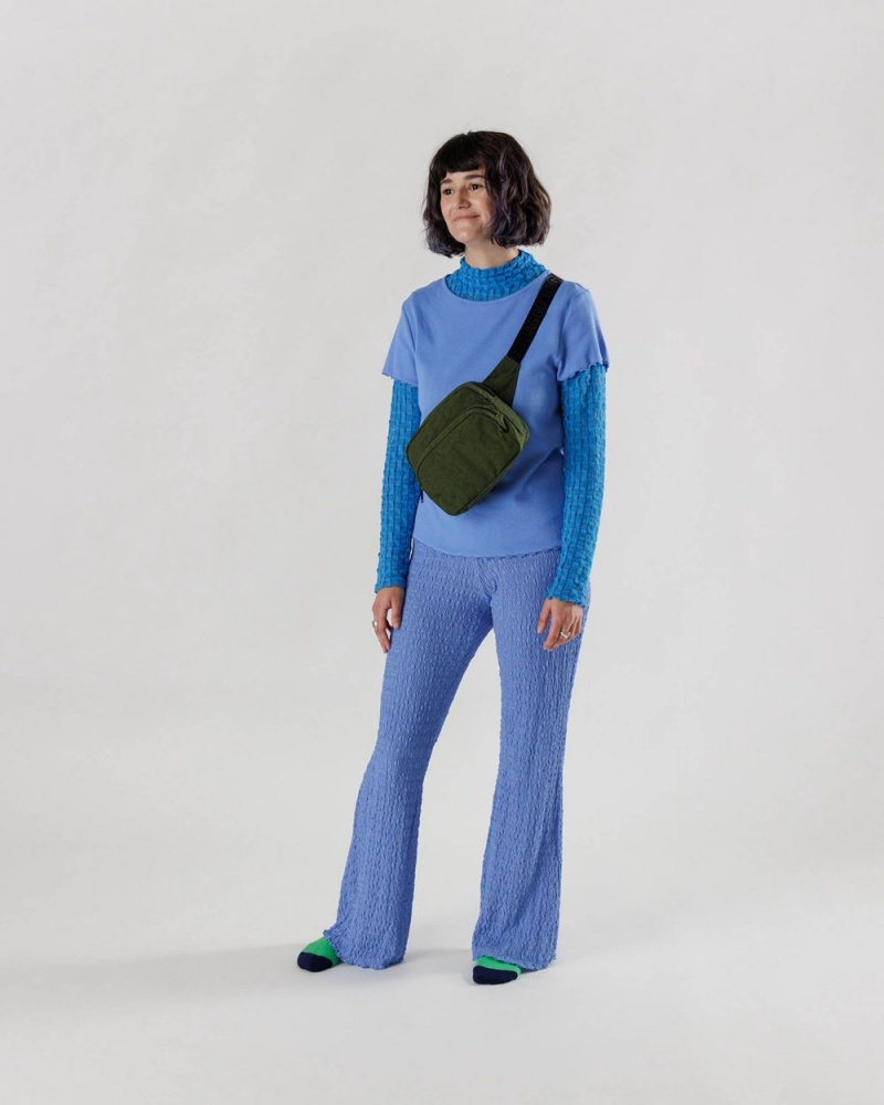 Borse Crossbody Baggu Fanny Pack Verde Oliva | YIOHX4275