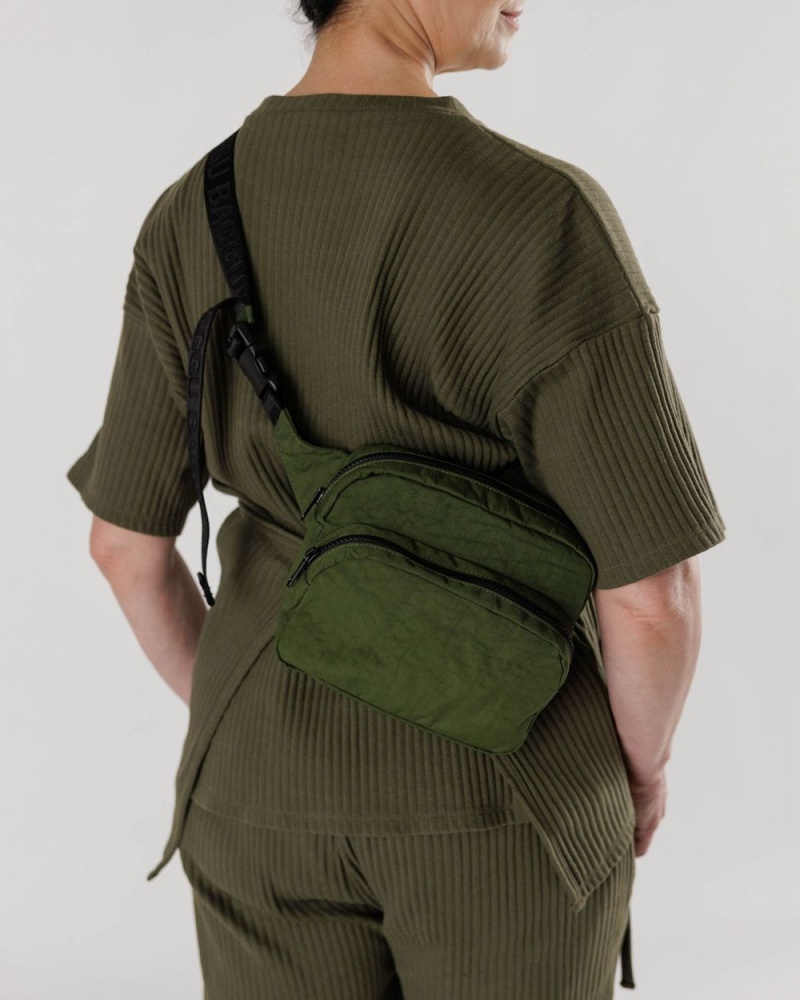 Borse Crossbody Baggu Fanny Pack Verde Oliva | YIOHX4275