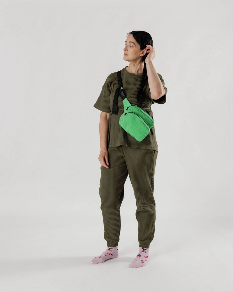 Borse Crossbody Baggu Fanny Pack Verdi | HGJFM8531