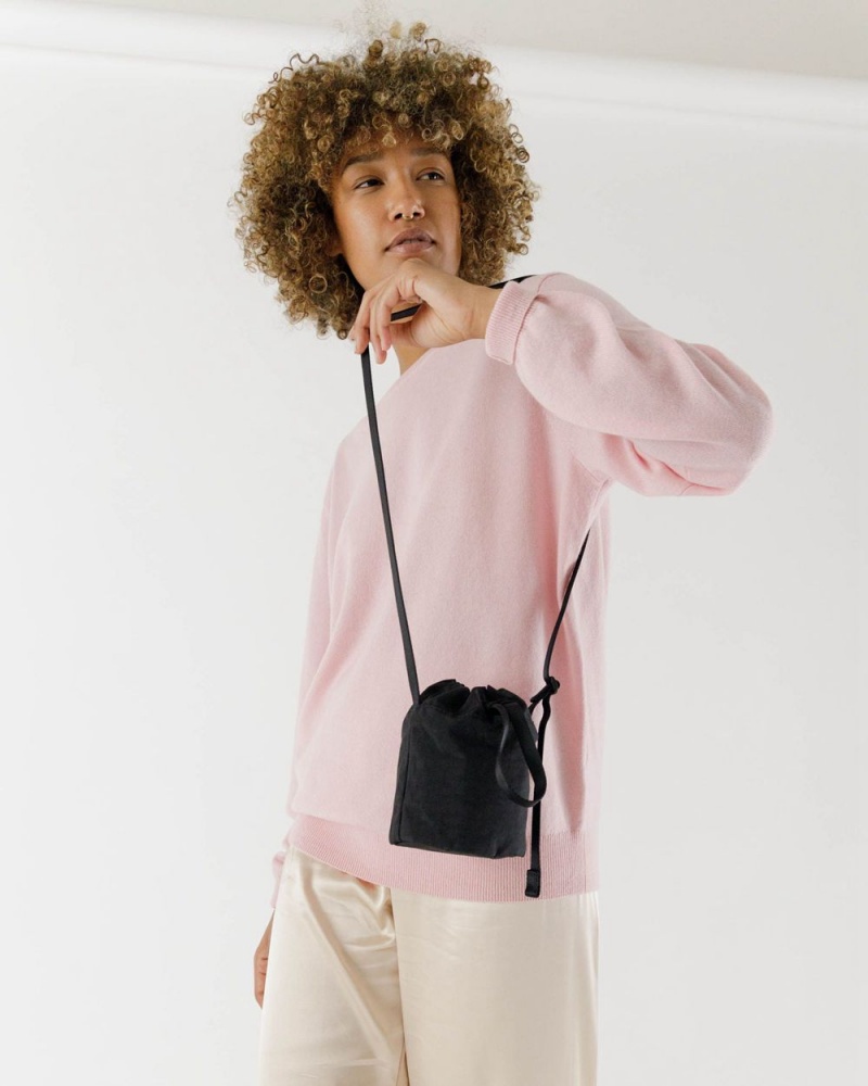 Borse Crossbody Baggu Mini Nylon Bucket Nere | DMJKY7862