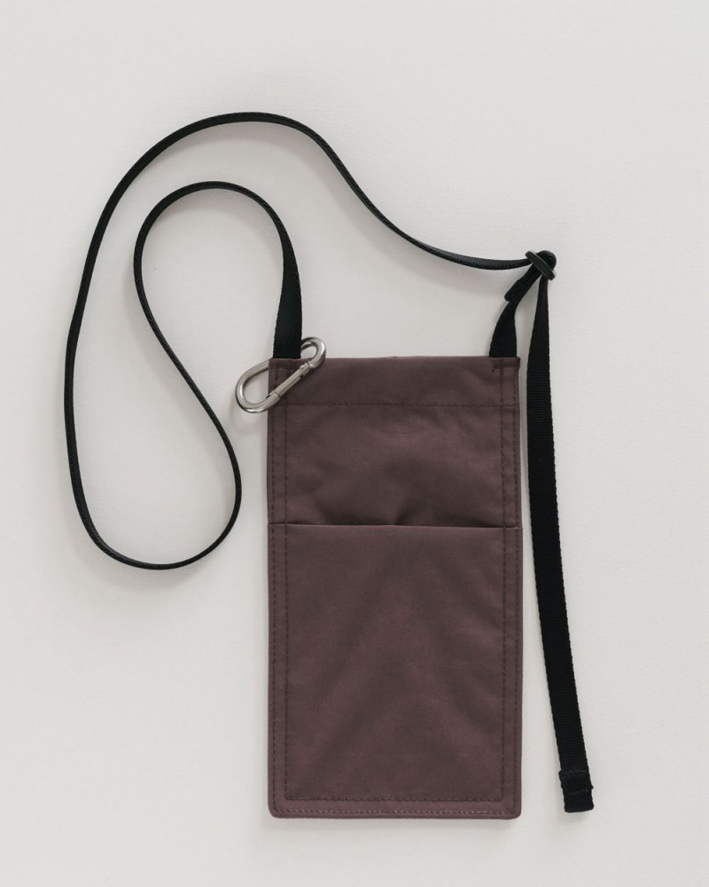 Borse Crossbody Baggu Phone Sling Marroni | BQUJC2310