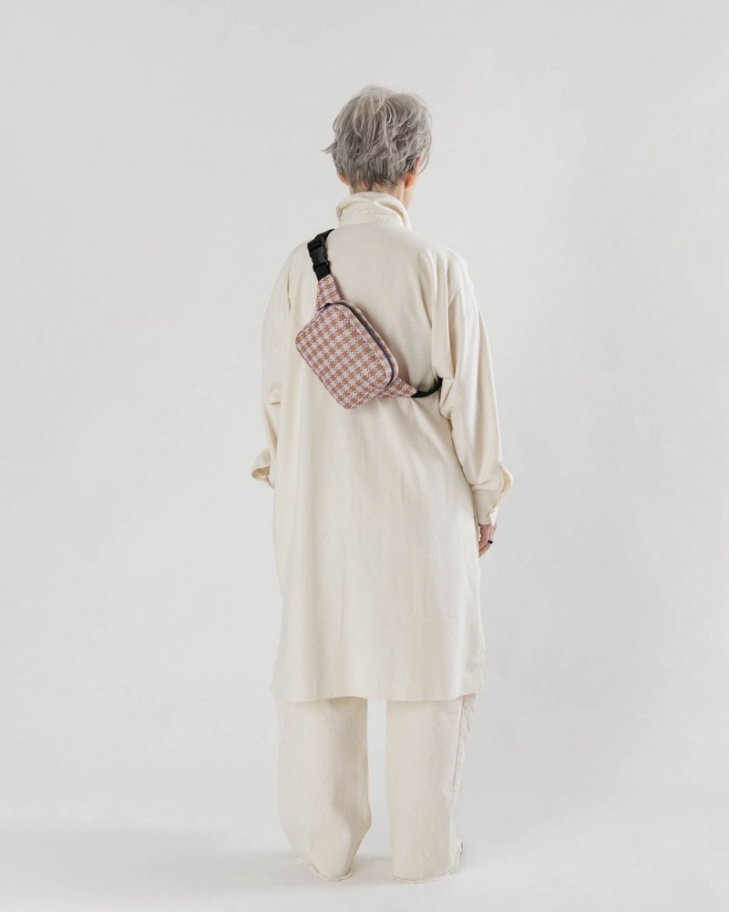 Borse Crossbody Baggu Puffy Fanny Pack Rosa | TZWPO7058