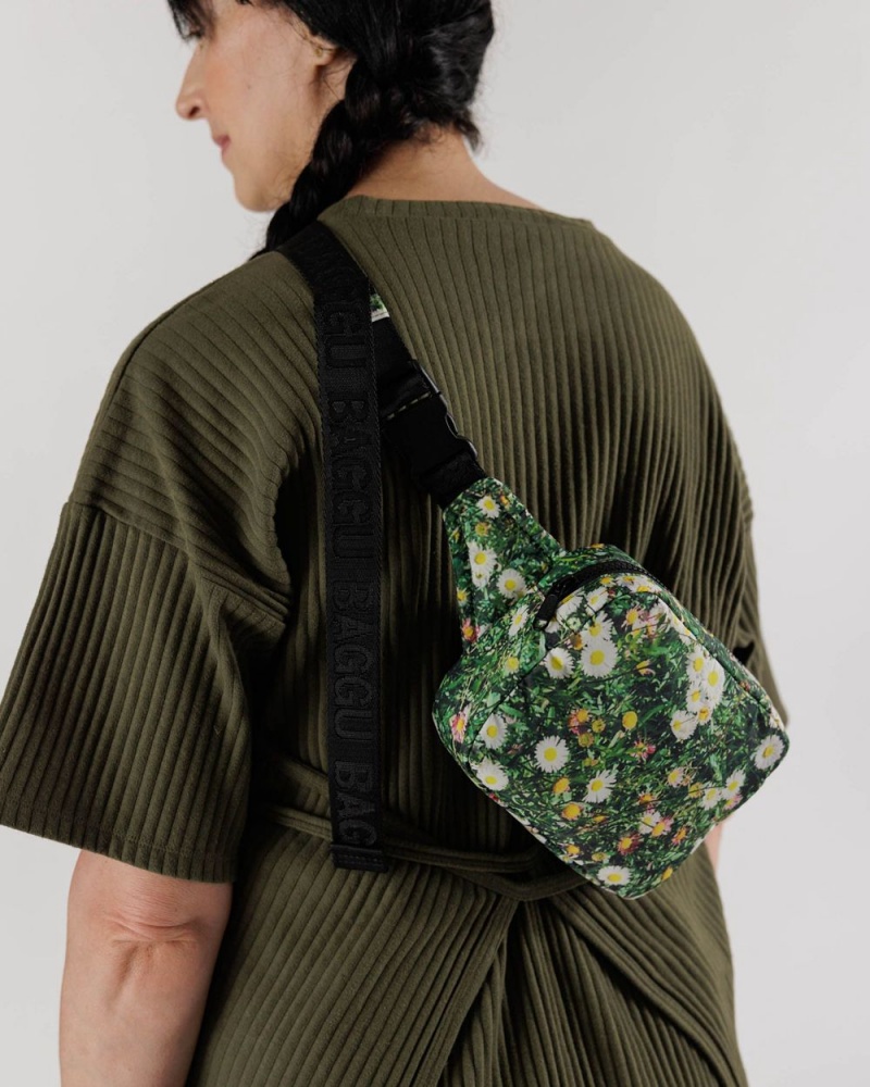 Borse Crossbody Baggu Puffy Fanny Pack Verdi | WRNJY6897