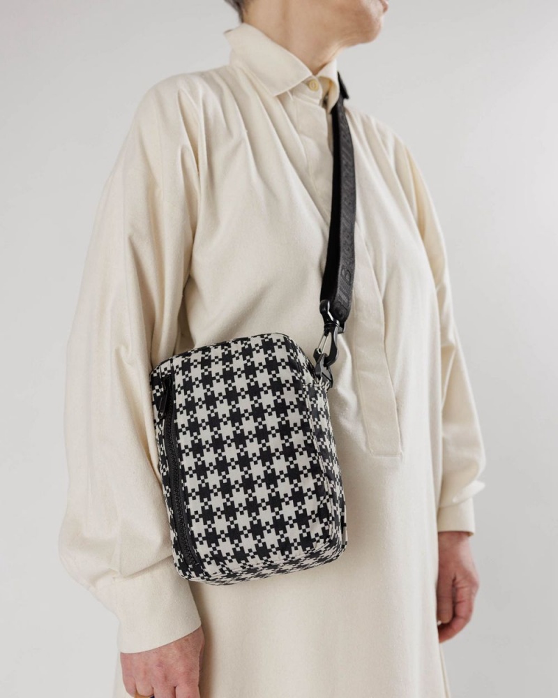 Borse Crossbody Baggu Sport Nere Bianche | XDKZV3920