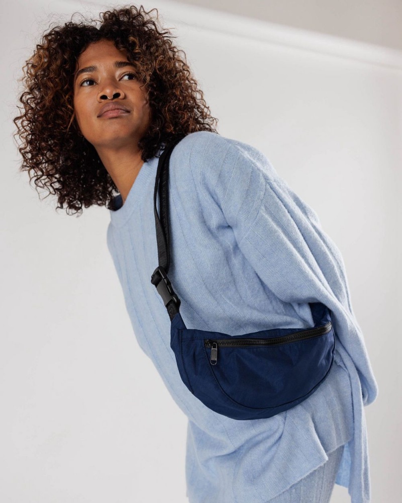 Borse Da Viaggio Baggu Crescent Fanny Pack Blu Marino | RHNLW0342