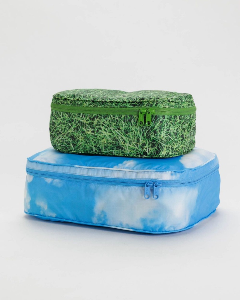 Borse Da Viaggio Baggu Packing Cube Set Verdi Blu | YCINR9340